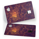 Abstract Copper Geometric Shapes - Premium Protective Decal Skin-Kit for the Apple Credit Card