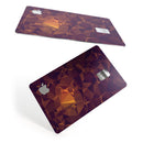 Abstract Copper Geometric Shapes - Premium Protective Decal Skin-Kit for the Apple Credit Card