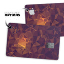 Abstract Copper Geometric Shapes - Premium Protective Decal Skin-Kit for the Apple Credit Card