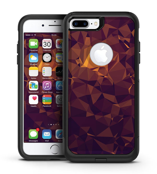 Abstract Copper Geometric Shapes - iPhone 7 or 7 Plus Commuter Case Skin Kit