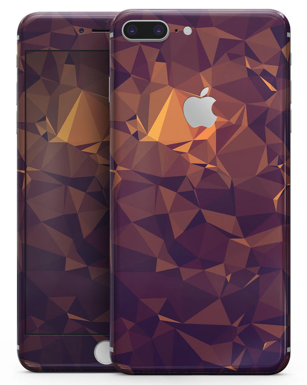 Abstract Copper Geometric Shapes - Skin-kit for the iPhone 8 or 8 Plus