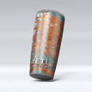 Abstract Cracked Burnt Paint - Skin Decal Vinyl Wrap Kit compatible with the Yeti Rambler Cooler Tumbler Cups