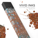 Abstract Cracked Burnt Paint - Premium Decal Protective Skin-Wrap Sticker compatible with the Juul Labs vaping device