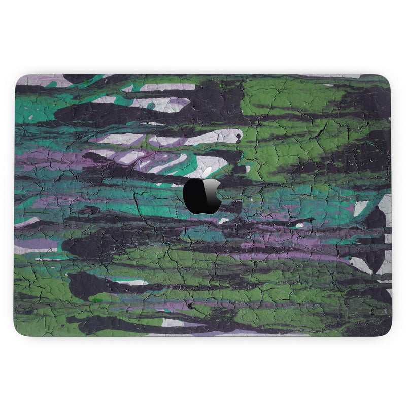 MacBook Pro with Touch Bar Skin Kit - Abstract_Cracked_Green_Paint_Wall-MacBook_13_Touch_V3.jpg?