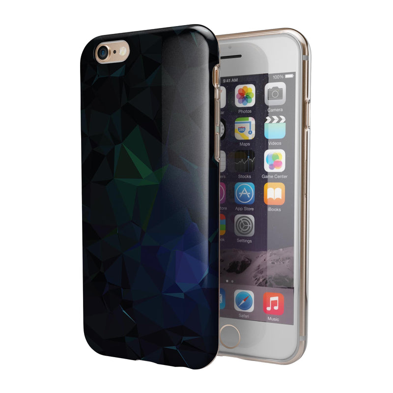 Abstract_Dark_Blue_Geometric_Shapes_-_iPhone_6s_-_Gold_-_Clear_Rubber_-_Hybrid_Case_-_Shopify_-_V3