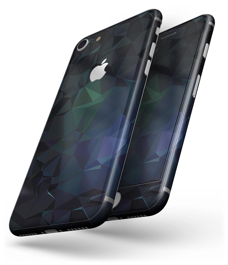 Abstract Dark Blue Geometric Shapes - Skin-kit for the iPhone 8 or 8 Plus
