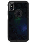 Abstract Dark Blue Geometric Shapes - iPhone X OtterBox Case & Skin Kits