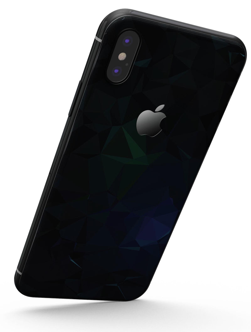 Abstract Dark Blue Geometric Shapes - iPhone X Skin-Kit