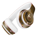 Abstract Dark Gray and Gold Shards Full-Body Skin Kit for the Beats by Dre Solo 3 Wireless Headphones