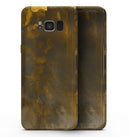 Abstract Dark Gray and Gold Shards - Samsung Galaxy S8 Full-Body Skin Kit