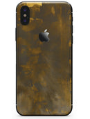 Abstract Dark Gray and Gold Shards - iPhone X Skin-Kit