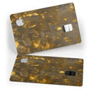 Abstract Dark Gray and Golden Specks - Premium Protective Decal Skin-Kit for the Apple Credit Card