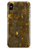 Abstract Dark Gray and Golden Specks - iPhone X Clipit Case