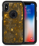 Abstract Dark Gray and Golden Specks - iPhone X OtterBox Case & Skin Kits
