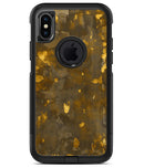 Abstract Dark Gray and Golden Specks - iPhone X OtterBox Case & Skin Kits