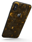 Abstract Dark Gray and Golden Specks - iPhone X Skin-Kit