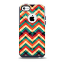 Abstract Fall Colored Chevron Pattern Skin for the iPhone 5c OtterBox Commuter Case