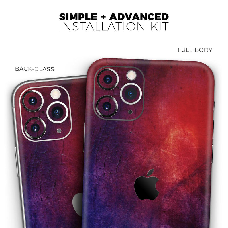Abstract Fire & Ice V13 - Skin-Kit compatible with the Apple iPhone 13, 13 Pro Max, 13 Mini, 13 Pro, iPhone 12, iPhone 11 (All iPhones Available)