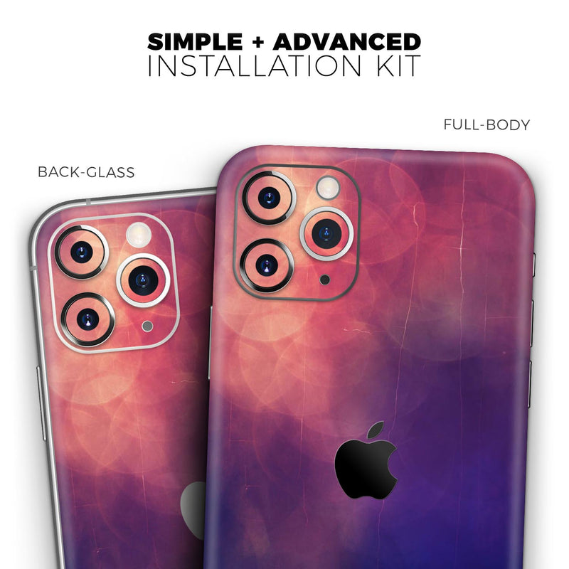 Abstract Fire & Ice V17 - Skin-Kit compatible with the Apple iPhone 13, 13 Pro Max, 13 Mini, 13 Pro, iPhone 12, iPhone 11 (All iPhones Available)