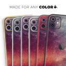 Abstract Fire & Ice V19  - Protective Skin Wrap & Decal – Compatible with iPhone SE to iPhone 17 Pro Max (All Models)