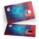Abstract Fire & Ice V7 - Premium Protective Decal Skin-Kit for the Apple Credit Card