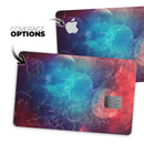 Abstract Fire & Ice V7 - Premium Protective Decal Skin-Kit for the Apple Credit Card