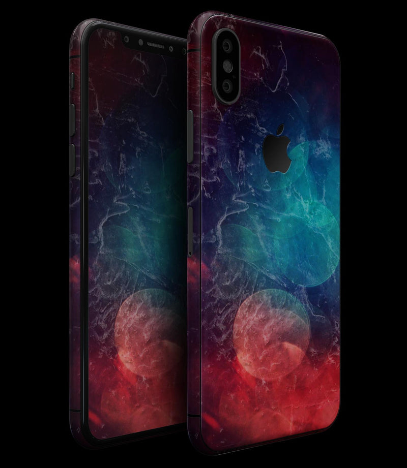 Abstract Fire & Ice V7 - iPhone XS MAX, XS/X, 8/8+, 7/7+, 5/5S/SE Skin-Kit (All iPhones Available)