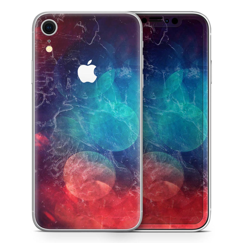 Abstract Fire & Ice V7 - Skin-Kit for the Apple iPhone XR, XS MAX, XS/X, 8/8+, 7/7+, 5/5S/SE (All iPhones Available)