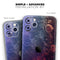 Abstract Fire & Ice V8 - Skin-Kit compatible with the Apple iPhone 13, 13 Pro Max, 13 Mini, 13 Pro, iPhone 12, iPhone 11 (All iPhones Available)