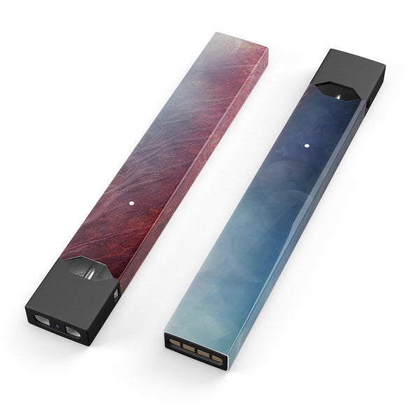 Abstract Fire & Ice V10 - Premium Decal Protective Skin-Wrap Sticker compatible with the Juul Labs vaping device