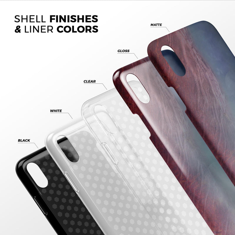 Abstract Fire & Ice V10 - iPhone X Swappable Hybrid Case