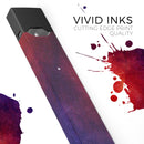 Abstract Fire & Ice V13 - Premium Decal Protective Skin-Wrap Sticker compatible with the Juul Labs vaping device
