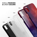 Abstract Fire & Ice V13 - iPhone X Swappable Hybrid Case