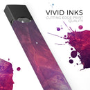 Abstract Fire & Ice V15 - Premium Decal Protective Skin-Wrap Sticker compatible with the Juul Labs vaping device