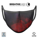 Abstract Fire & Ice V16 - Made in USA Mouth Cover Unisex Anti-Dust Cotton Blend Reusable & Washable Face Mask with Adjustable Sizing for Adult or Child