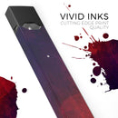 Abstract Fire & Ice V16 - Premium Decal Protective Skin-Wrap Sticker compatible with the Juul Labs vaping device