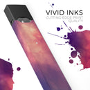 Abstract Fire & Ice V17 - Premium Decal Protective Skin-Wrap Sticker compatible with the Juul Labs vaping device