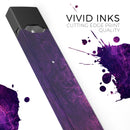 Abstract Fire & Ice V1 - Premium Decal Protective Skin-Wrap Sticker compatible with the Juul Labs vaping device