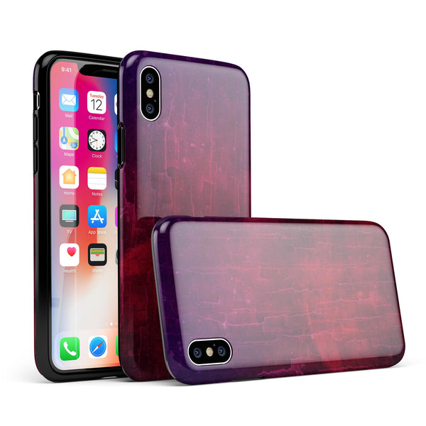 Abstract Fire & Ice V2 - iPhone X Swappable Hybrid Case