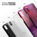 Abstract Fire & Ice V3 - iPhone X Swappable Hybrid Case