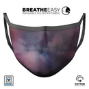 Abstract Fire & Ice V4 - Made in USA Mouth Cover Unisex Anti-Dust Cotton Blend Reusable & Washable Face Mask with Adjustable Sizing for Adult or Child