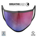 Abstract Fire & Ice V5 - Made in USA Mouth Cover Unisex Anti-Dust Cotton Blend Reusable & Washable Face Mask with Adjustable Sizing for Adult or Child