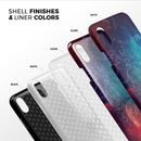 Abstract Fire & Ice V7 - iPhone X Swappable Hybrid Case