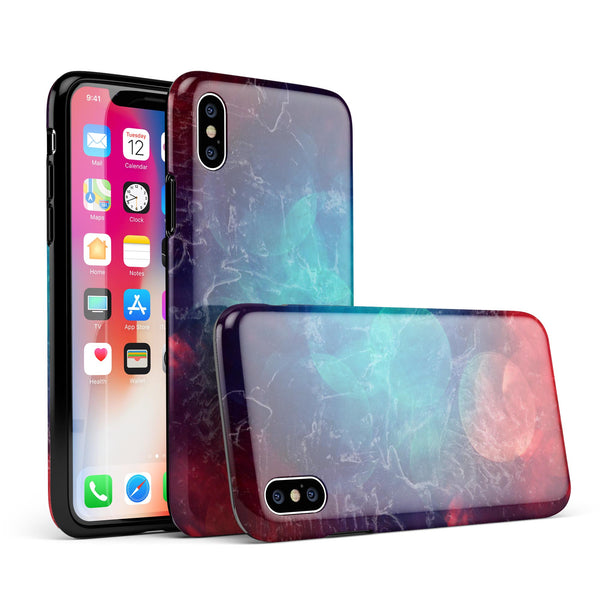 Abstract Fire & Ice V7 - iPhone X Swappable Hybrid Case