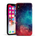 Abstract Fire & Ice V7 - iPhone X Swappable Hybrid Case