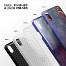 Abstract Fire & Ice V8 - iPhone X Swappable Hybrid Case