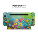 Abstract Flower Meadow // Skin Decal Wrap Kit for Nintendo Switch Console & Dock, Joy-Cons, Pro Controller, Lite, 3DS XL, 2DS XL, DSi, or Wii - Vinyl Skin Wrap for Nintendo Switch 2, OLED, Lite, Pro Controller, Wii & Classic Handhelds