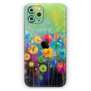 Abstract Flower Meadow  - Protective Skin Wrap & Decal – Compatible with iPhone SE to iPhone 17 Pro Max (All Models)