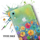 Abstract Flower Meadow - Skin-Kit for the Apple iPhone XR, XS MAX, XS/X, 8/8+, 7/7+, 5/5S/SE (All iPhones Available)