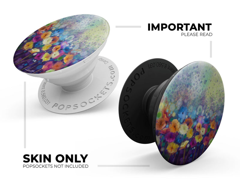 Abstract Flower Meadow v2 - Skin Kit for PopSockets and other Smartphone Extendable Grips & Stands